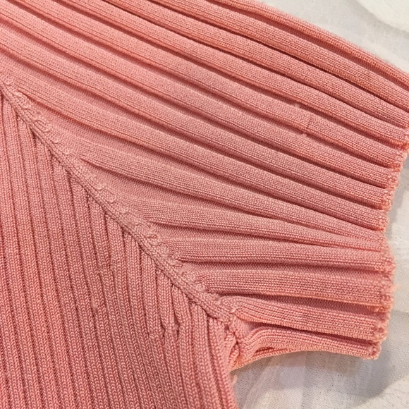 Wayne Rogers Lace Front Ribbed Top - Picture 4 of 4